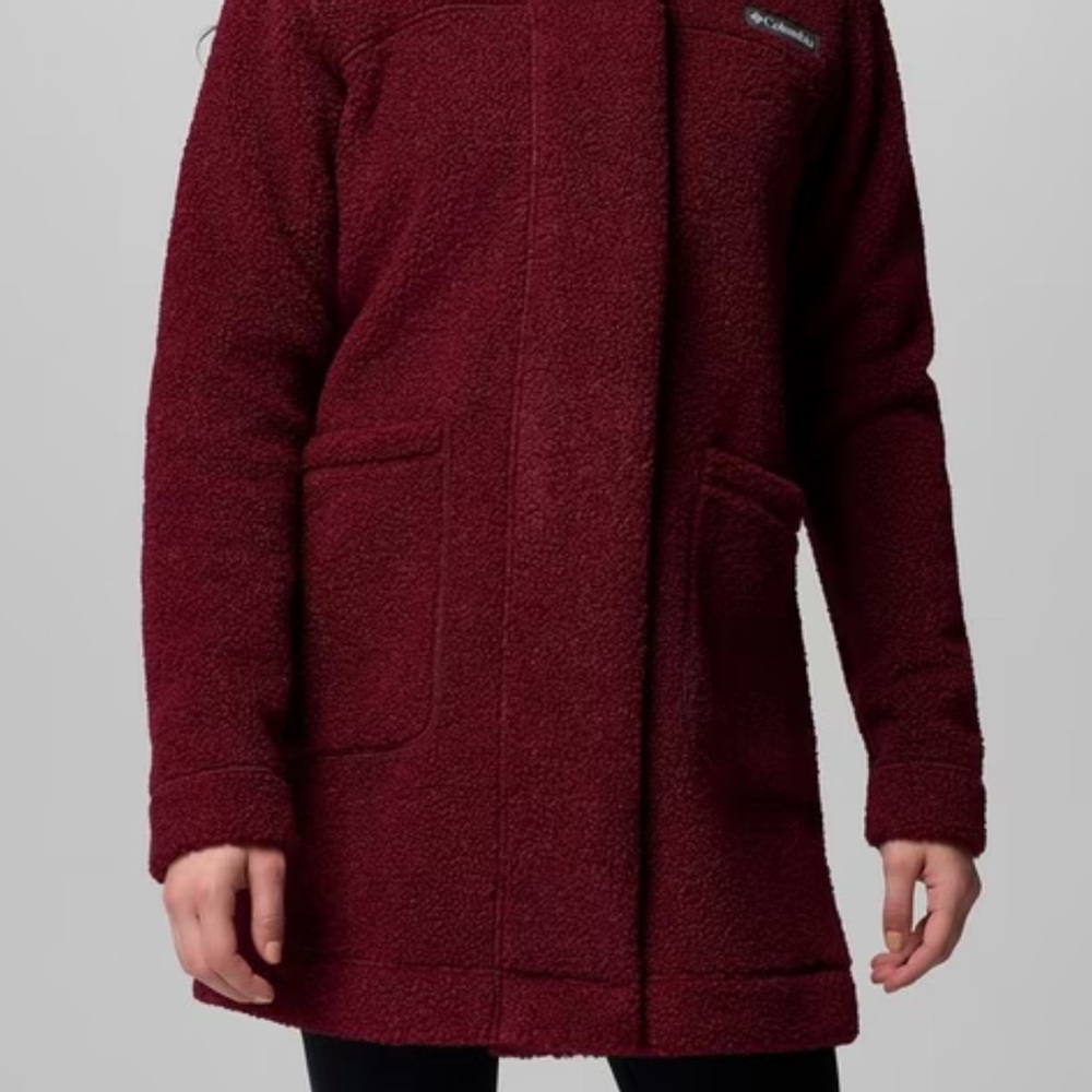 Columbia Women's Deep Red Teddy Jacket